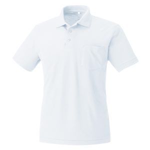204半袖ポロシャツ-ホワイト