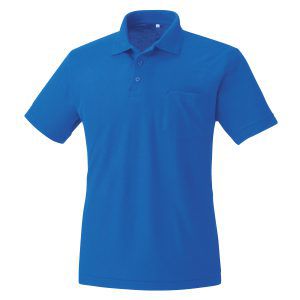 204半袖ポロシャツ-ブルー