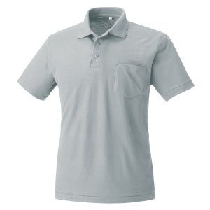 204半袖ポロシャツ-シルバーグレー