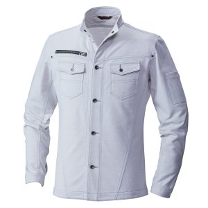 3207シャツジャケット-シルバーグレー
