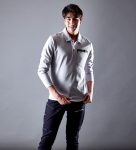 501長袖ポロシャツ-シルバーグレー-モデル