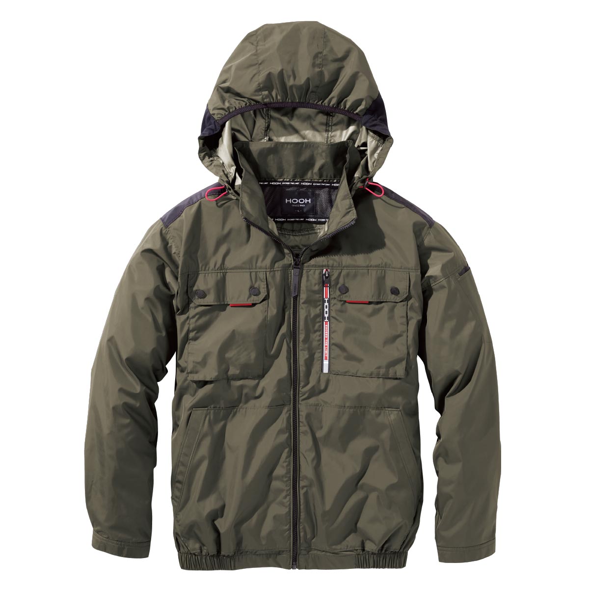 V1122ミドルファン長袖フードジャケット - HOOH VILEA 作業着と電動