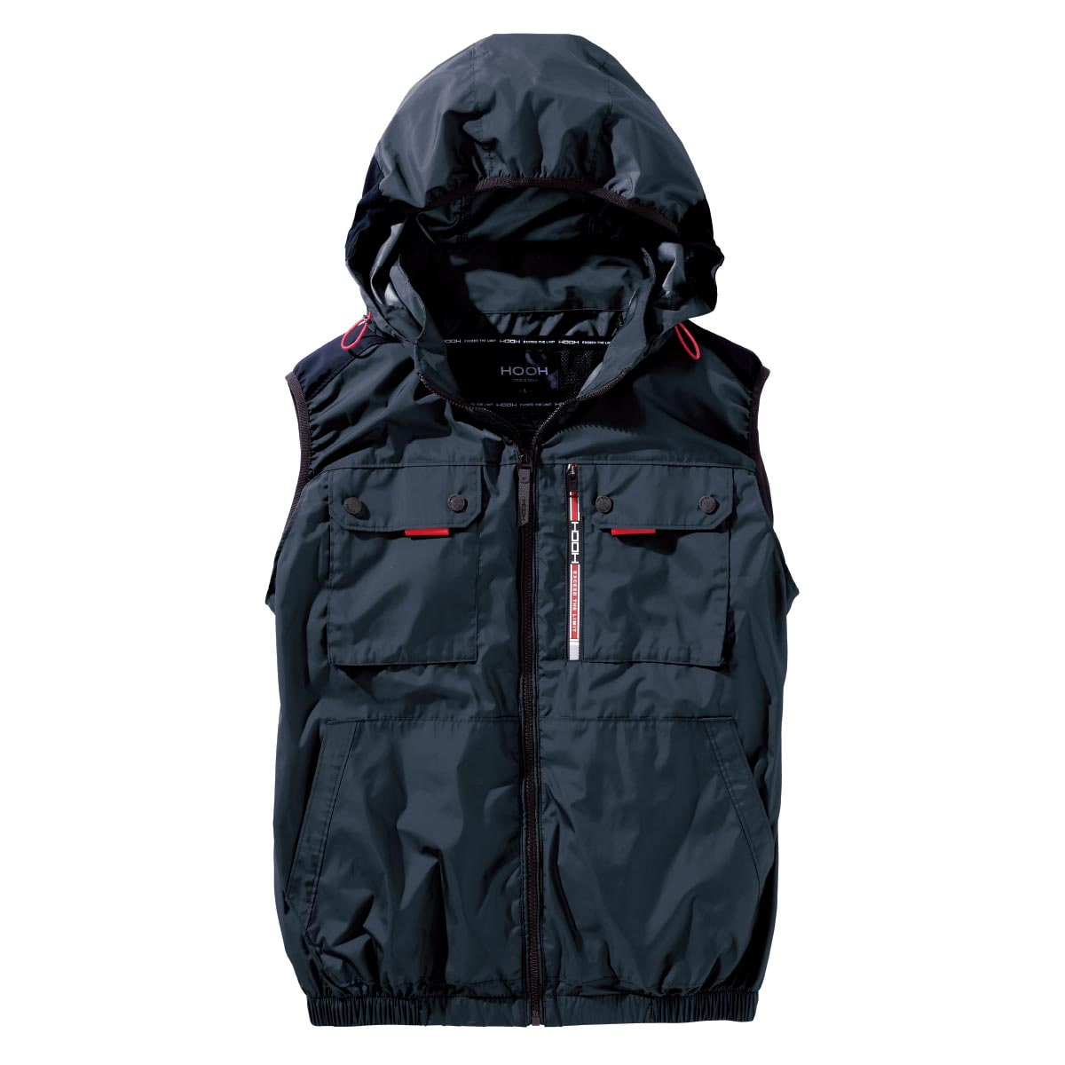 V1129ミドルファンフードベスト - 画像 (3)